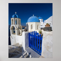 Greece and Greek Island of Santorini town of Oia 3 Poster