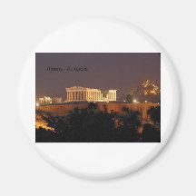 Greece - Athens - Acropolis (by St.K) Refrigerator Magnet