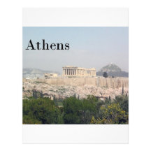 Greece Athens Acropolis Letterhead Template