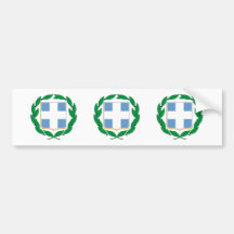 Greece Coat of Arms Bumper Sticker