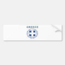 GREECE Coat Of Arms Bumper Sticker