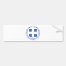 Greece Coat Of Arms Bumper Sticker