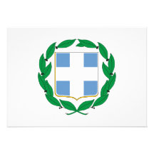 Greece Coat of Arms Custom Invitations
