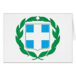 Greece Coat Of Arms Greeting Card
