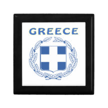 GREECE Coat Of Arms Trinket Box