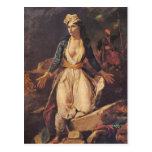 Greece Expiring on the Ruins of Missolongh Postcard