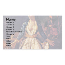 Greece Expiring On The Ruins Of Missolonghi Business Card Template