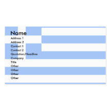 Greece Flag Business Card Template