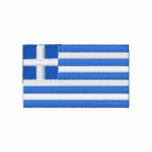 Greece flag embroidered men's t-shirt embroidered shirts