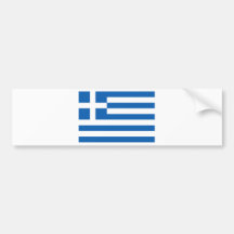Greece Flag GR Bumper Sticker