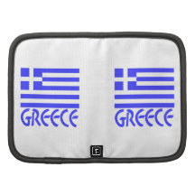 Greece Flag & Name Folio Planner