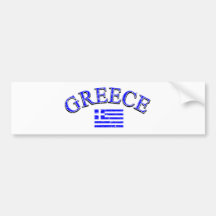Greece football design bumper sticker