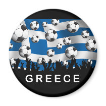 Greece Football Magnet