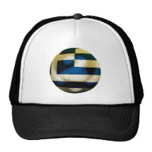 Greece Football Mesh Hat