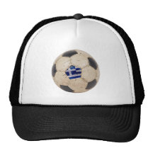 Greece Football Mesh Hat