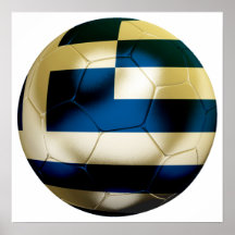 Greece Football Print