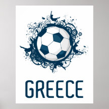 Greece Football Poster