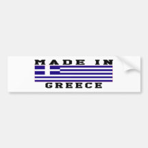 Greece Made In Designs Bumper Sticker