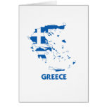 GREECE MAP GREETING CARDS