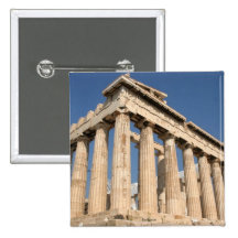 GREECE: Parthenon pinback button