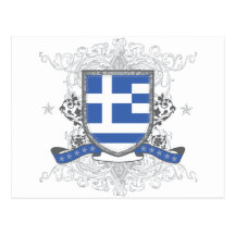 Greece Shield Postcard