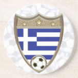 Greece Soccer Coasters