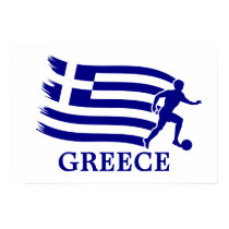 Greece Soccer Flag posters