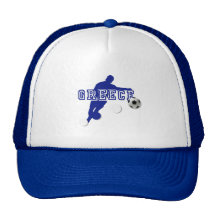 Greece Soccer Mesh Hat