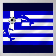 Greece Soccer Print