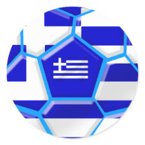 Greece Soccer stickers and Greek flag football