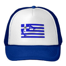 Greece Soccer Trucker Hats