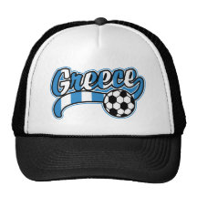 Greece Soccer Trucker Hats