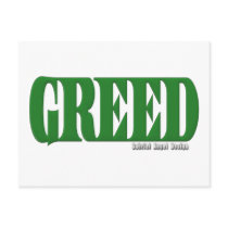 Greed Logo Post Card