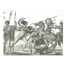 Greek and Etruscan warriors 2 Postcards