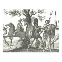Greek and Etruscan warriors 4 Postcard