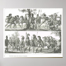 Greek and Etruscan warriors Print