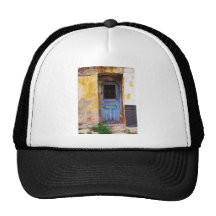 Greek Blue Door - Crete Trucker Hats