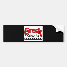 Greek Celebrity Bumper Sticker
