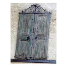 Greek Door Postcard