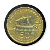 Greek Drachma Coins Magnet