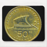 Greek Drachma Coins Mouse Pads