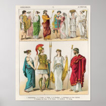 Greek Dress, from 'Trachten der Voelker, 1864