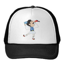 Greek Evzone dancing with Flag Mesh Hat