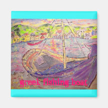 greek fishing boat slogan magnets