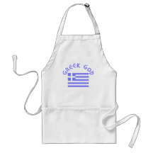 Greek God & Flag Apron