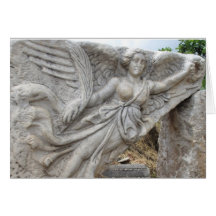 Greek Goddess Nike at Ephesus, Turkey Greeting Cards