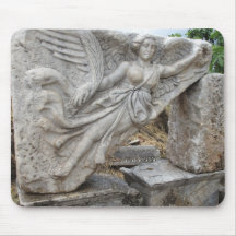 Greek Goddess Nike at Ephesus, Turkey Mousepads