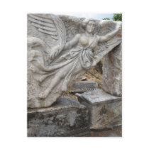 Greek Goddess Nike at Ephesus, Turkey Post Card