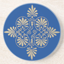 Greek Greco-Roman Athenian Acropolis Design Ancien Coasters