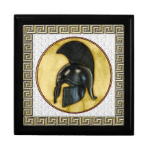 Greek Helmet Jewelry Box